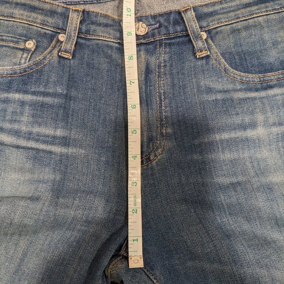 AG Goldschmied Dark Wash Mid Rise The Angel Flair Jeans 29 - Picture 10 of 15